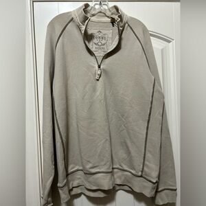 Tommy Bahama Tan Zip Up Sweater Classic Design